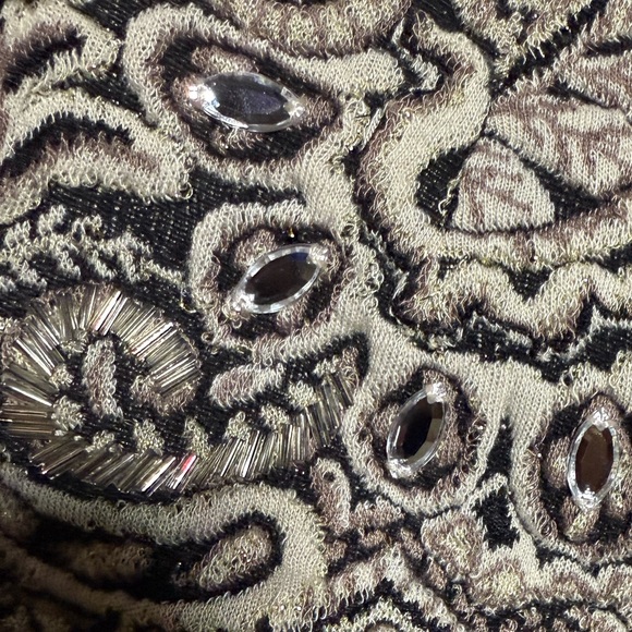 Guess beaded crystal embellished paisley Mini skirt NWT size 6 - Picture 15 of 16